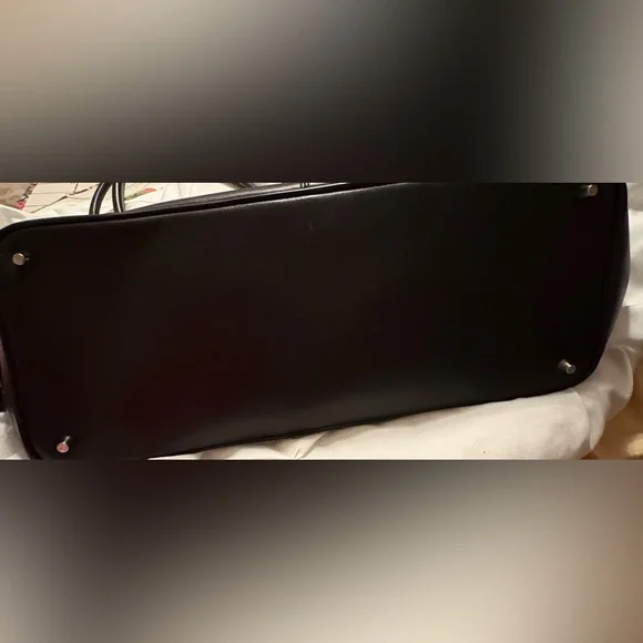 Coach Black Leather Tote Bag - Picture 8 of 11